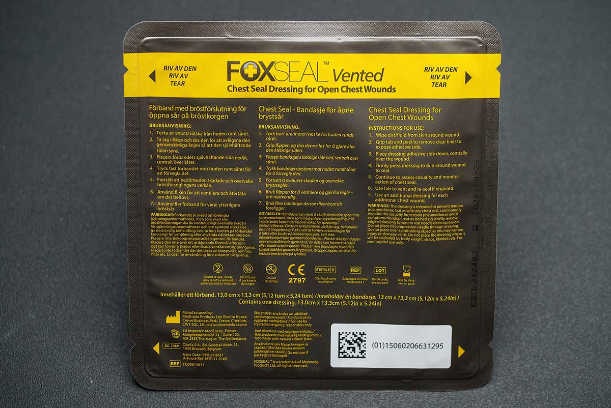 Foxseal Vented Chest Seal